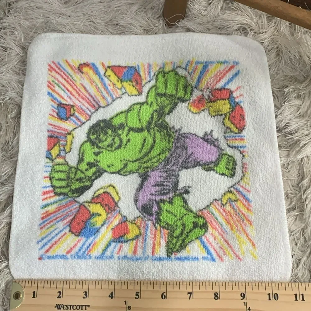 Hulk Cannon Incredible Hulk Smash Marvel Comics Washcloth Vintage